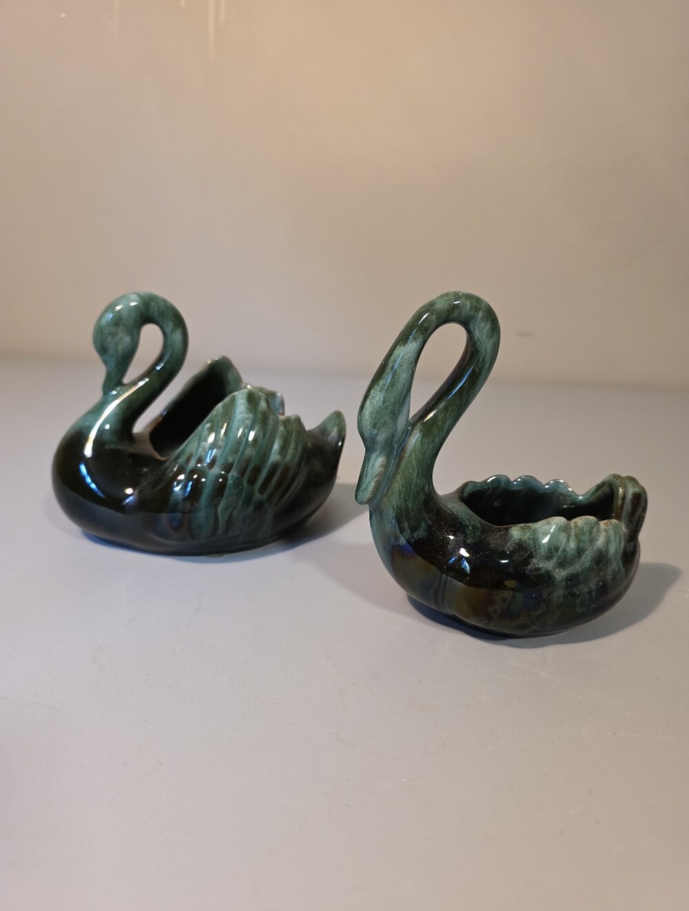 Vintage Blue Mountain Pottery Swans
